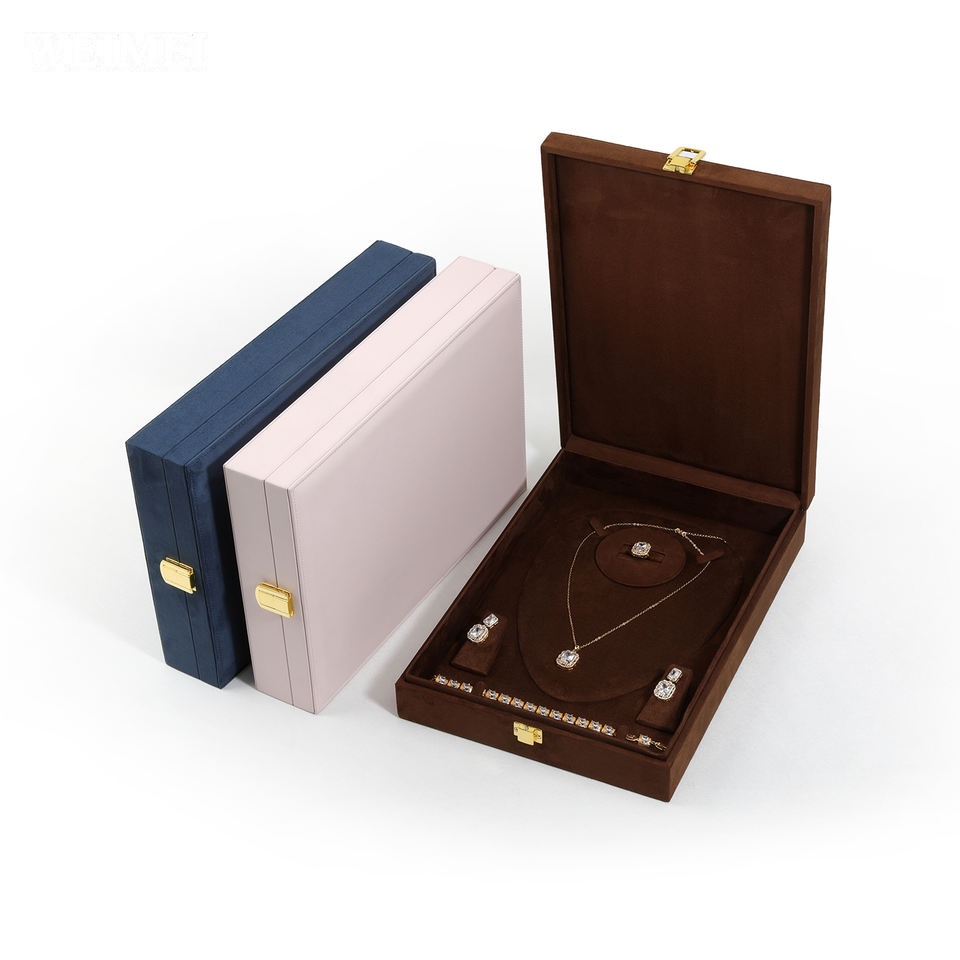 Wood, Leather, Velvet Jewelry Display, Customized Color, Custom Logo