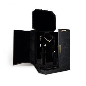 Leather & Velvet Cases And Displays, Black, Custom Logo