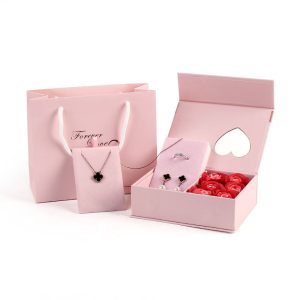 Soft Velvet, Plastic Jewelry Display, Custom Shape Accepted, Pink, Custom Logo