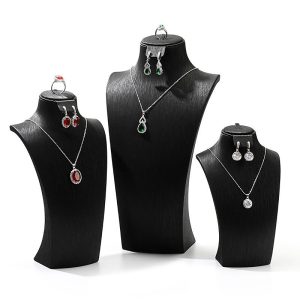 Custom Logo Black Pu Leather Necklace Wholesale |  Jewelry Packaging Supplier