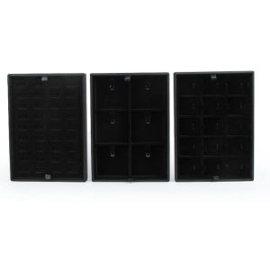 Plastic & Paper Jewelry Display, Black, Custom Logo