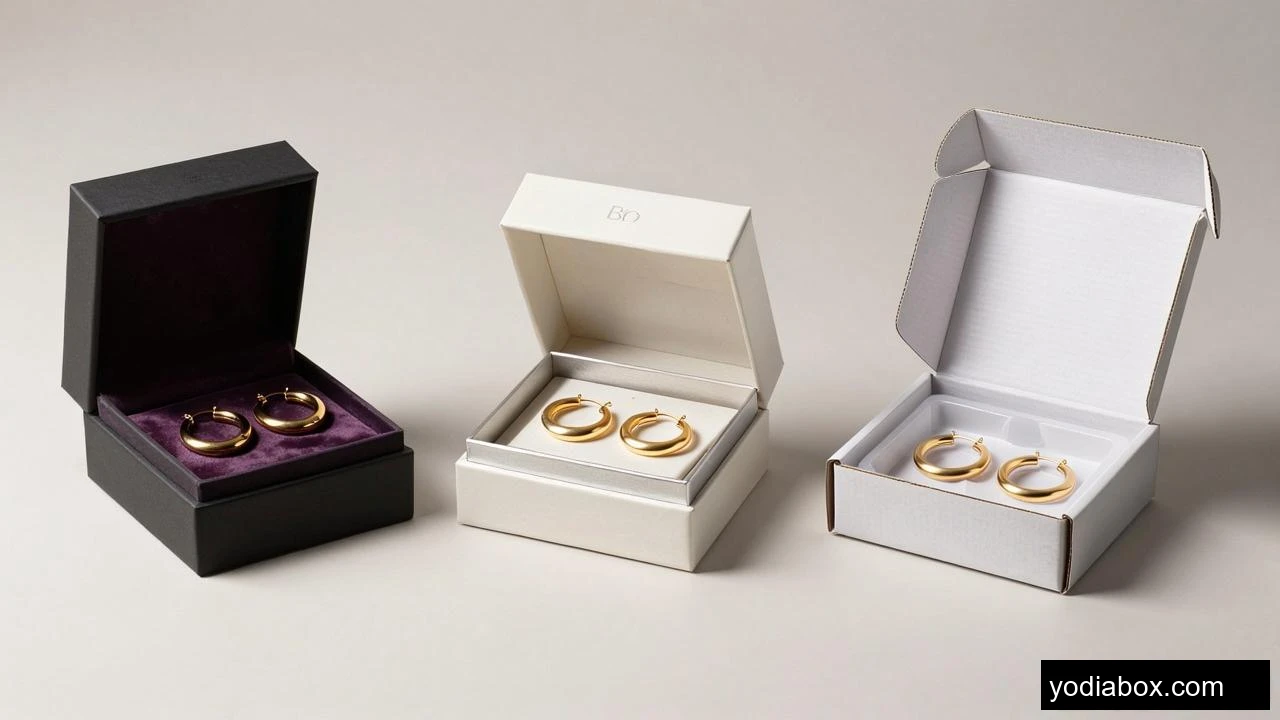 Box Hoop Earrings Channel Fit Packaging Comparison