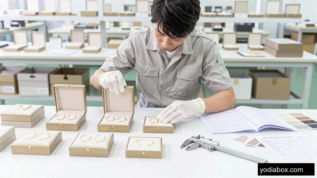 Box Hoop Earrings Factory Sampling Quality Control