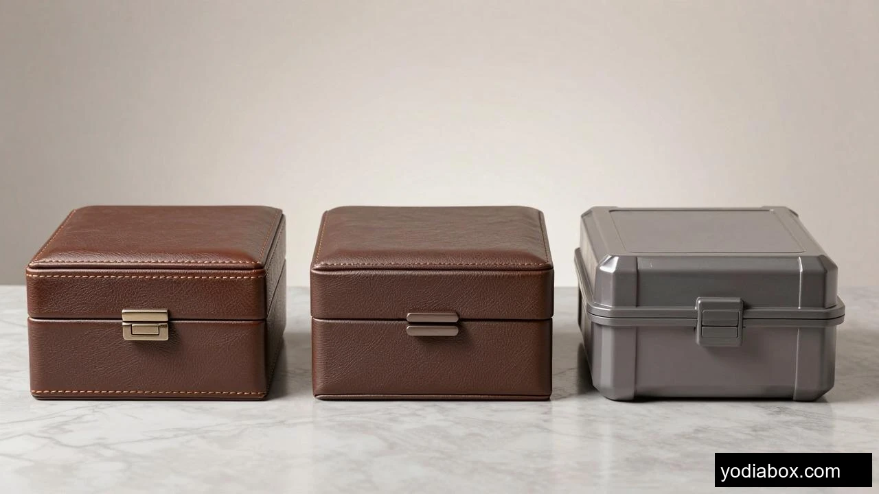 Initial Travel Jewelry Box Material Comparison