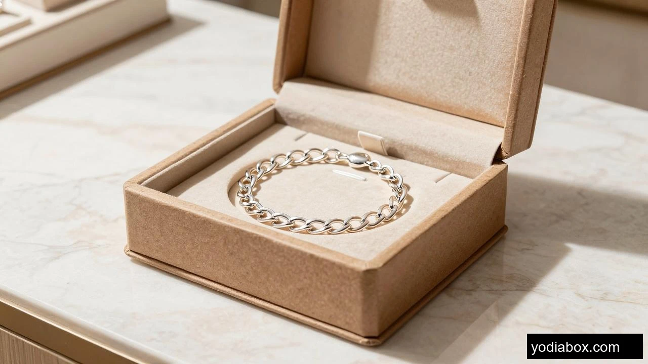 Silver Bracelet Box Retail Protection Display