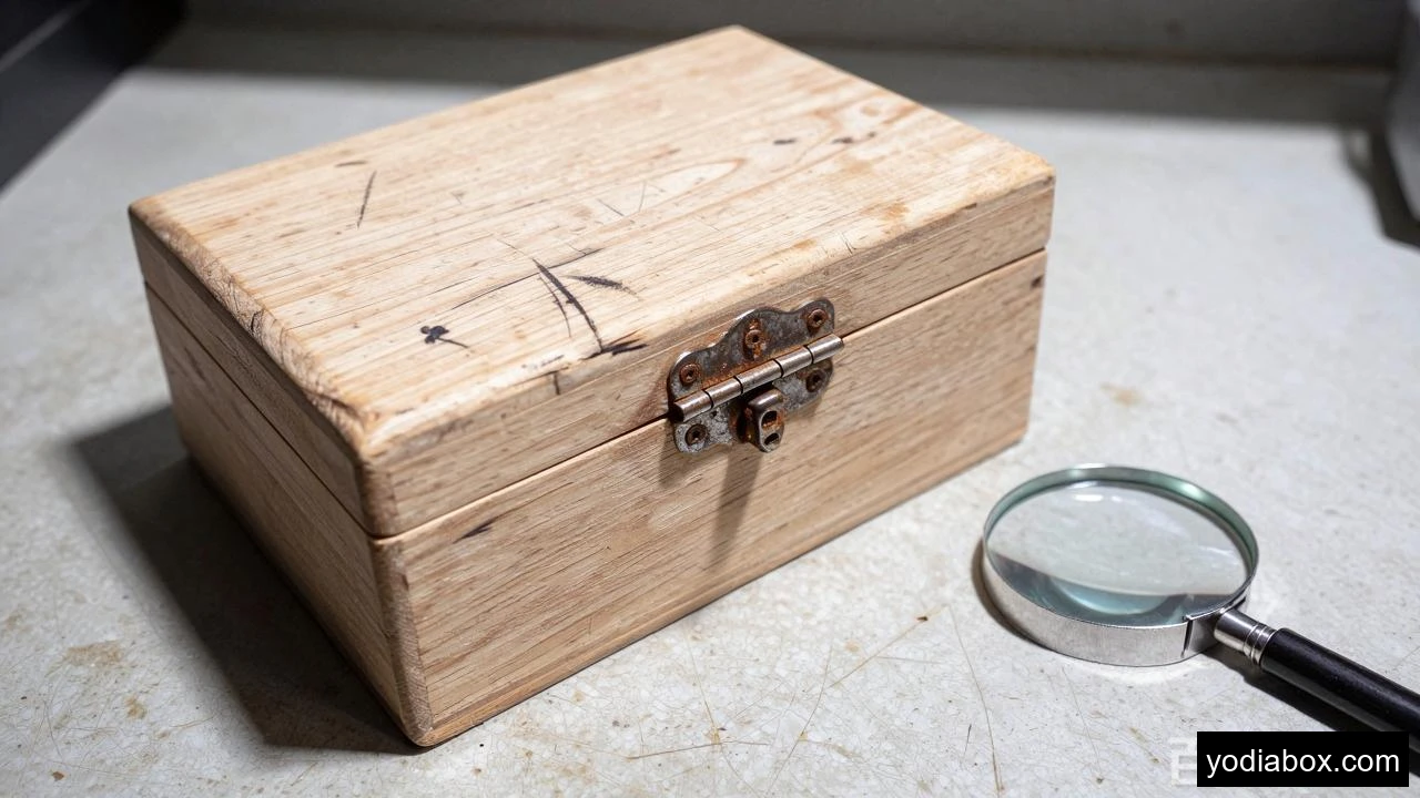 Wooden Jewelry Box For Necklaces Scratched Finish Challenge